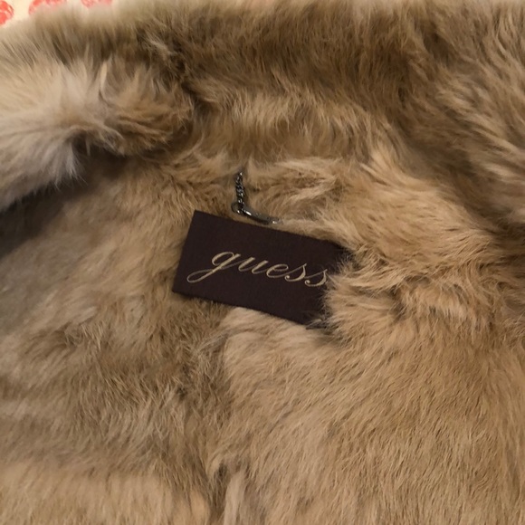 Guess leather coat fully lined with fur - Picture 4 of 5
